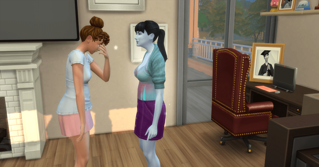 Actual in game shot of when Nina divorced Amanda. 