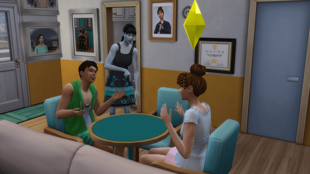 This is the actual in game shot of NIna's fight with Amanda at her apartment. 