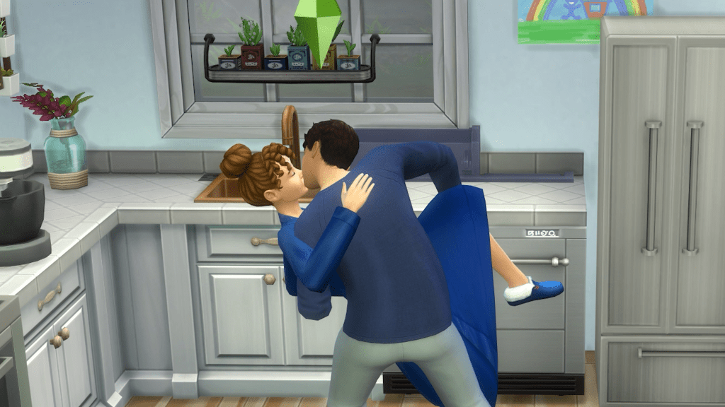 Amanda and Tony have some "fun" in the kitchen. 