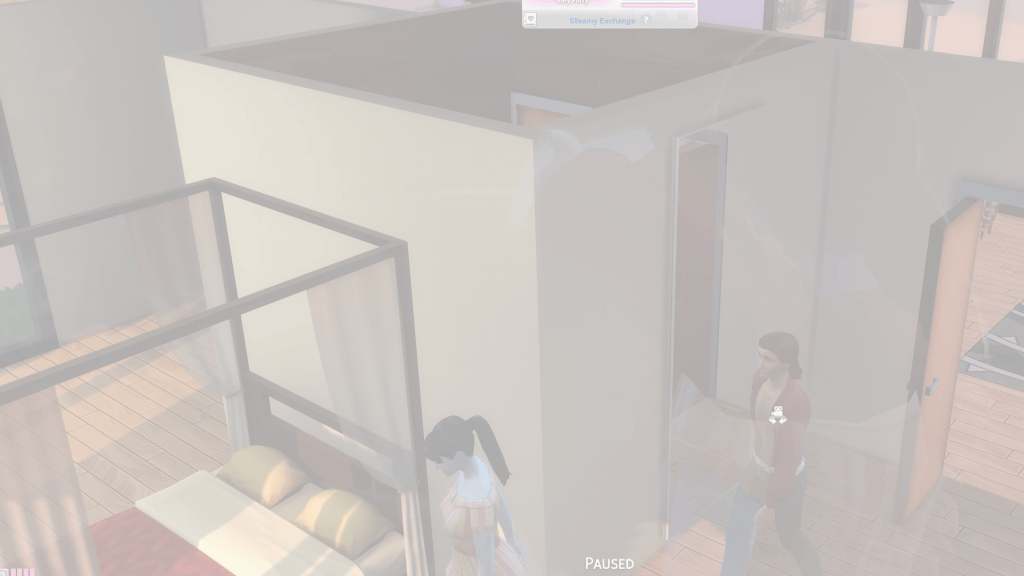 Due to an accidental cut in editing it gives a little bit of a "blink and you'll miss it moment." I found it was a nice little easter egg without having to explain. Show not tell. What is it? We see Nina going into the bedroom with Glenn, and Addie and Maryn following.